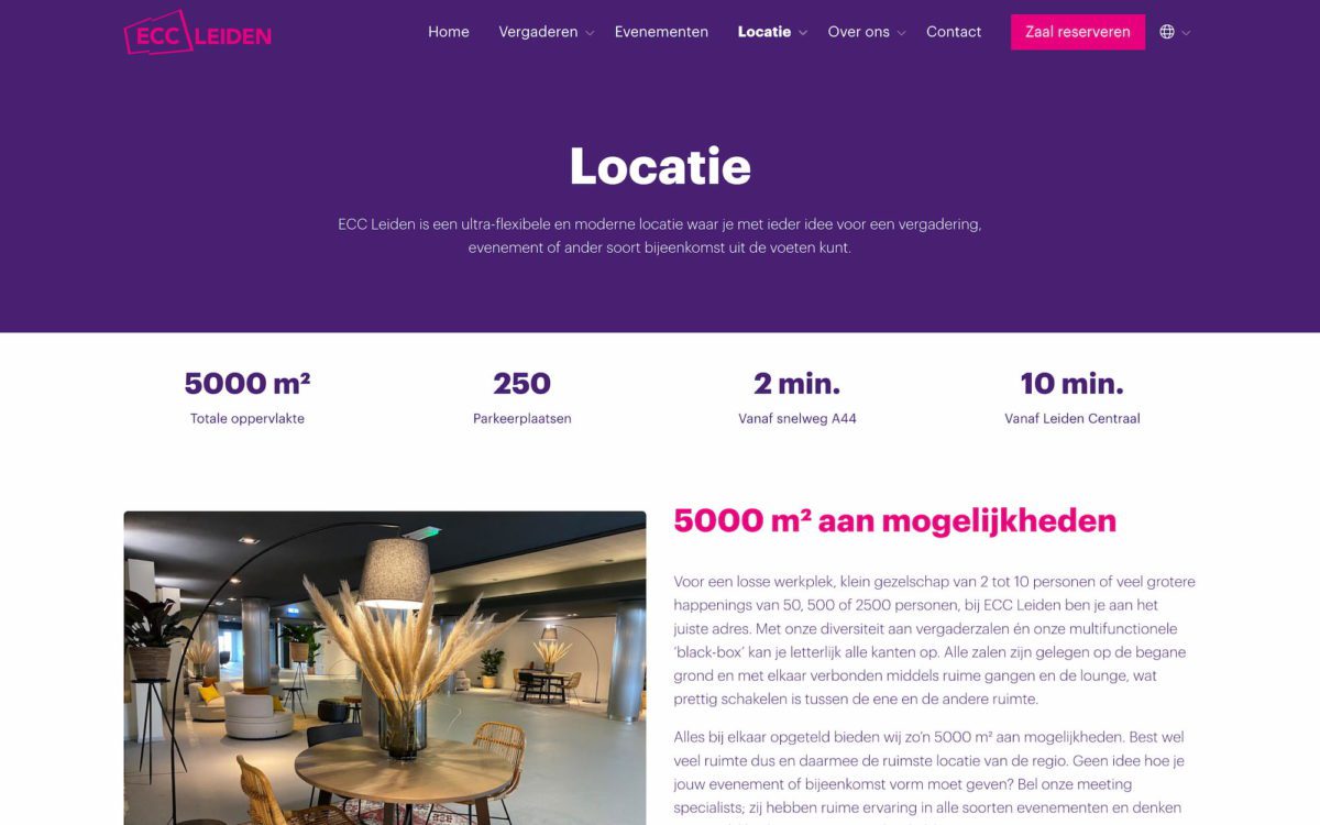Screenshot ECC Leiden locatie