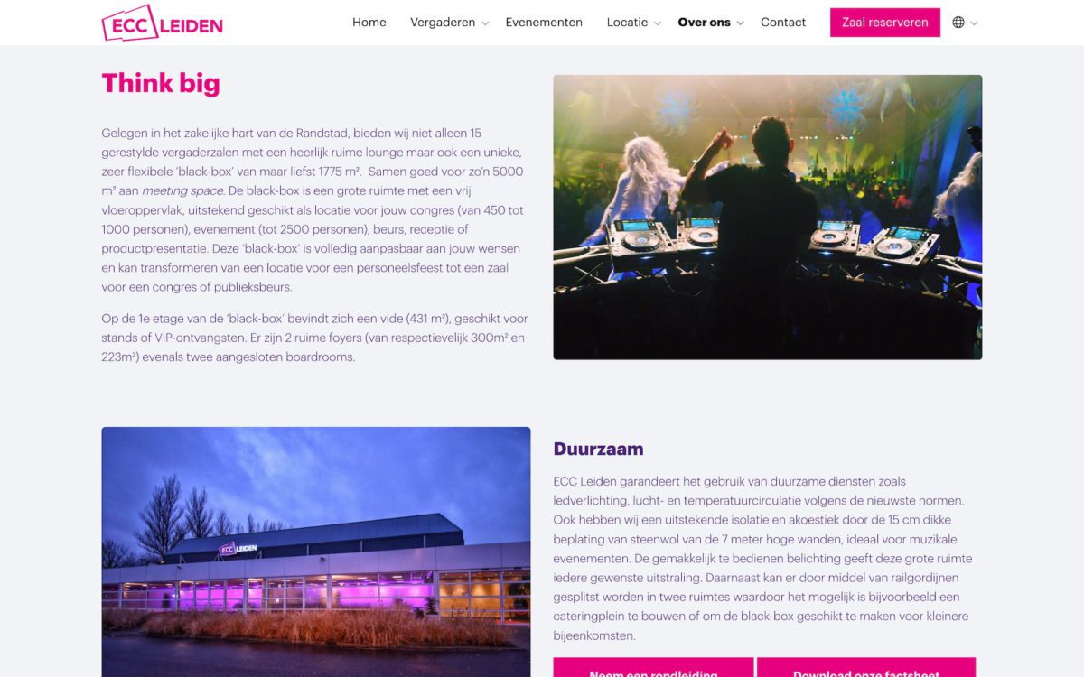 Screenshot ECC Leiden