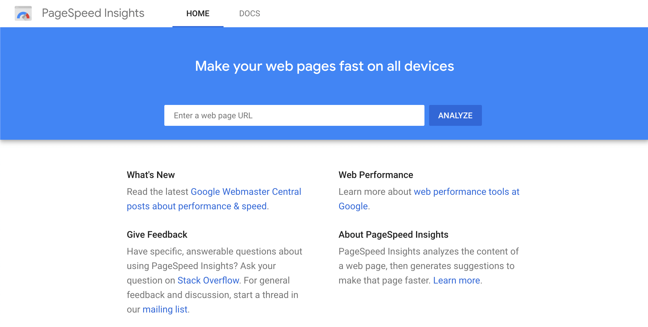 Google PageSpeed Insights