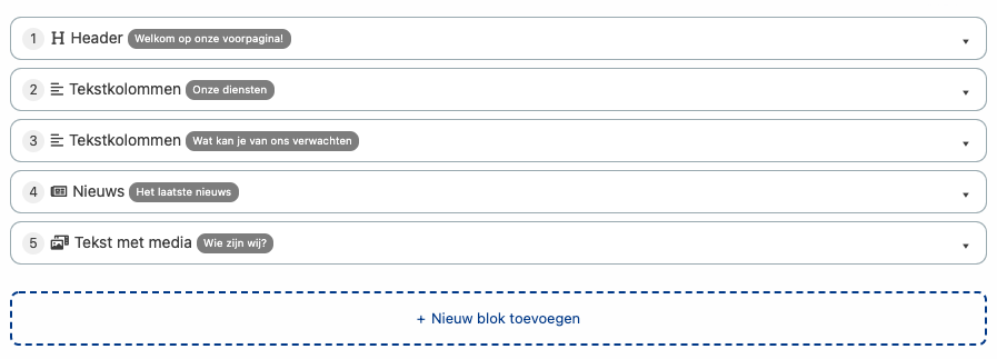 Blokken template
