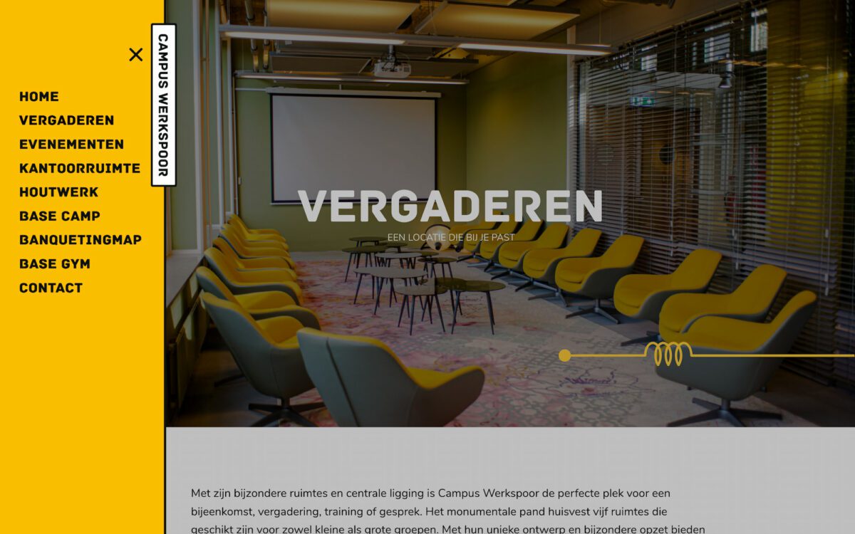 Screenshot Campus Werkspoor Navigatie