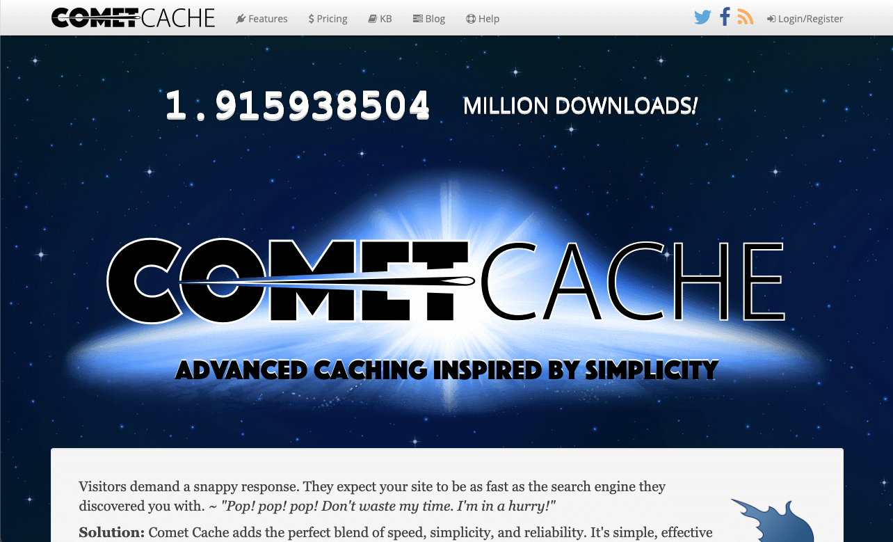 Website Comet Cache