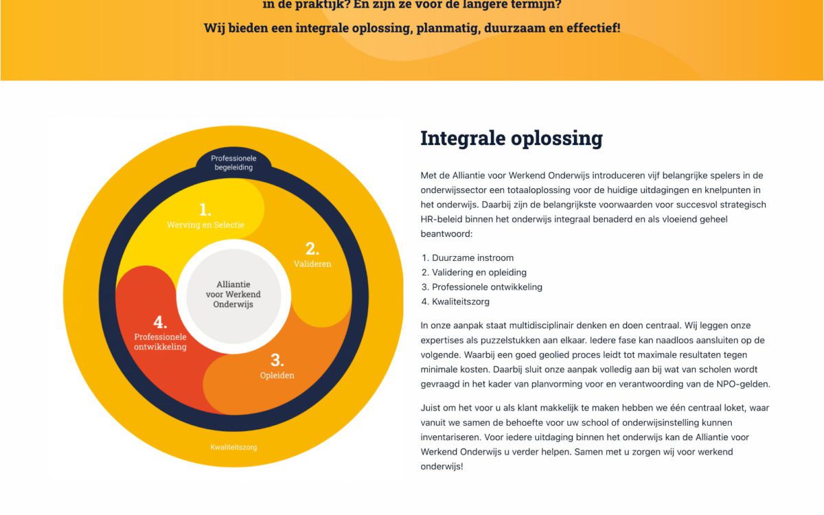 Screenshot Werkend Onderwijs integrale oplossing