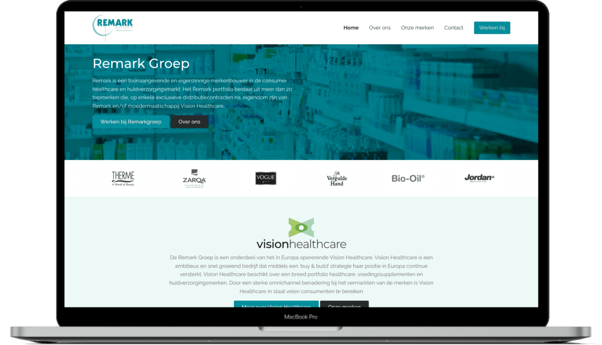 Screenshot Remark Groep