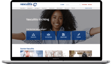 Screenshot Vasculitis Stichting