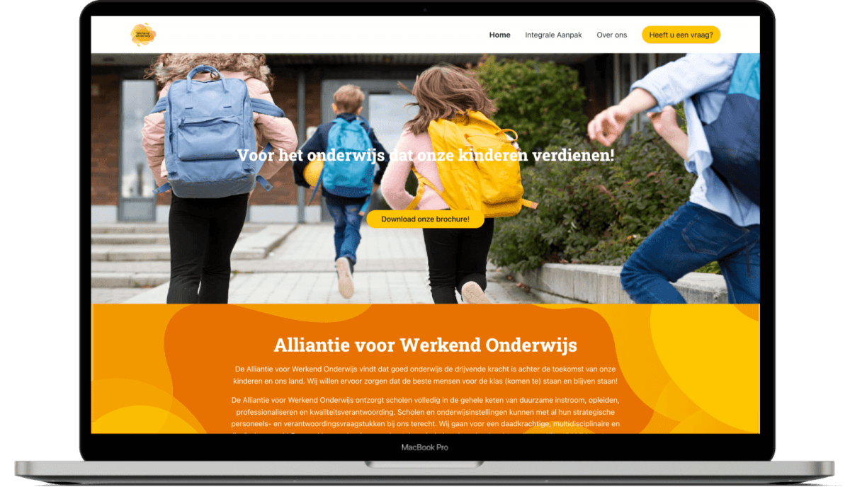 Screenshot Werkend Onderwijs