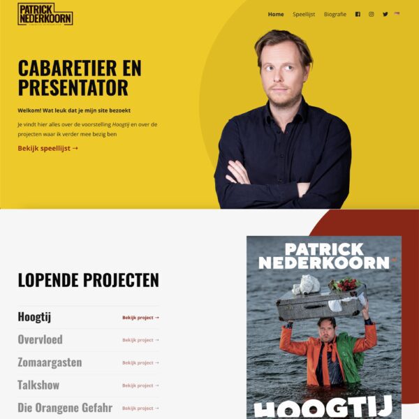 Screenshot Patrick Nederkoorn voorpagina