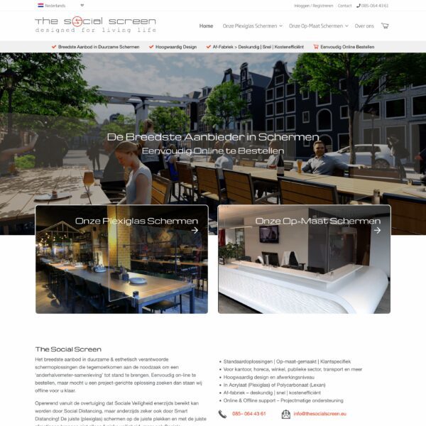 Screenshot The Social Screen voorpagina