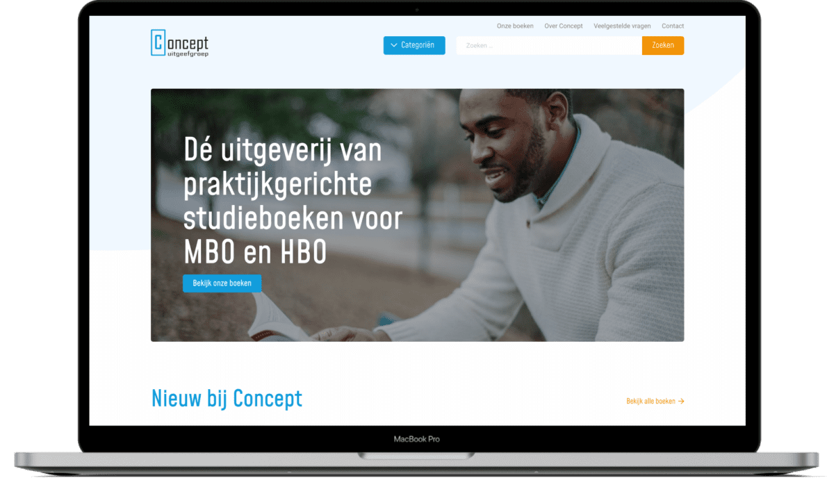 Mockup van Concept Uitgeefgroep