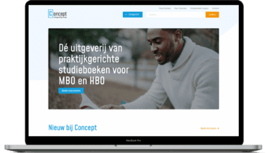 Mockup van Concept Uitgeefgroep